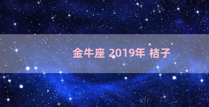 金牛座 2019年 桔子